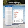 VEVOR Pool Filter Cartridge, 120 Sq. Ft Spa Hot Tub Filter Cartridge Replacement, Compatible with Hayward CX1200RE, Pleatco PA120, White - 3 of 4