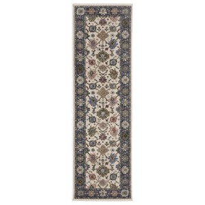 Captiv8e Designs Hanford Old World Inspired Blue/Ivory Rug - 1 of 4