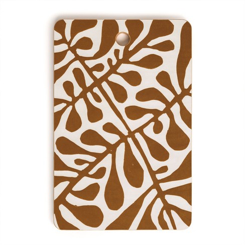 Alisa Galitsyna Linocut Plant 2 Cutting Board Rectangle - Deny Designs - image 1 of 3