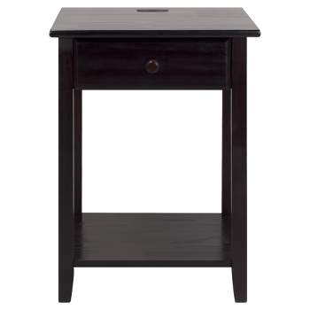 24.5" Nightstand with Usb Port - Flora Home