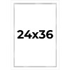 PosterPalooza | Modern Shadow Box 1" Depth White Picture Frame - UV Acrylic, Backing, Hanging Hardware - 2 of 4