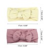 Unique Bargains Girl's Soft And Breathable Stripe Bow Headbands 6.69"x2.95" 2 Pcs - 4 of 4