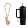 Unique Bargains Heart Bow Water Cup Pendant 1 Pc - 3 of 4