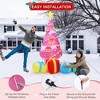 7 FT Christmas Inflatables Decorations , Blow Up Pink Christmas Tree Yard Decor with LED Lights 4 Gift Boxes, for Outside Lawn Garden Holiday Party - 3 of 4