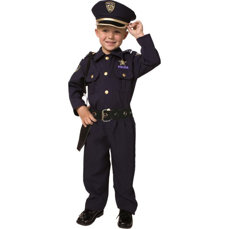 Dress Up America Deluxe Police Officer Dress Up Costume Set  For Toddlers, 1 of 5