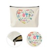Unique Bargains Durable Sports Equipment Pattern Makeup Bag Beige 1 Pc - 3 of 4