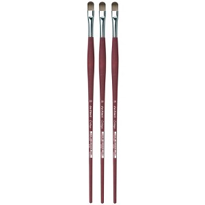 da Vinci COLLEGE Student Brush, Synthetic, Acrylic & Oil, Filbert, Series 8750, Size 10, Pack of 3 - 1 of 3