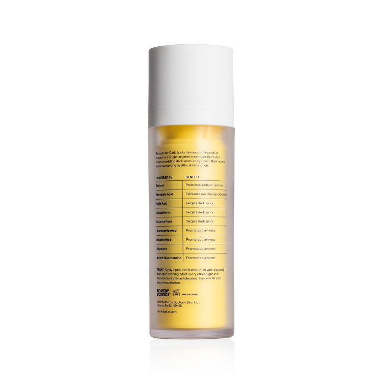 Remedy Skin Serum for Dark Spots and Discoloration with Retinol, Tranexamic Acid, Kojic Acid - 1 fl oz: Facial Treatment, Hypoallergenic, Non-Toxic, 2 of 15