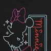 Boys' - Disney - Minnie Mouse Neon Outlined Short Sleeve Graphic T-Shirt - 2 of 4