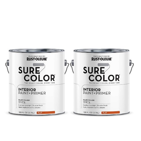 Rust-oleum 2pk Sure Color Flat Black Gal : Target