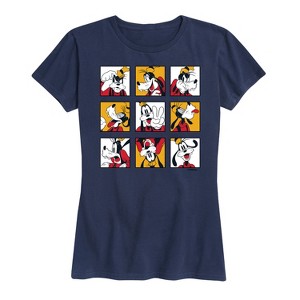 Women's - Disney - Goofy Grid Short Sleeve Graphic T-Shirt - 1 of 4