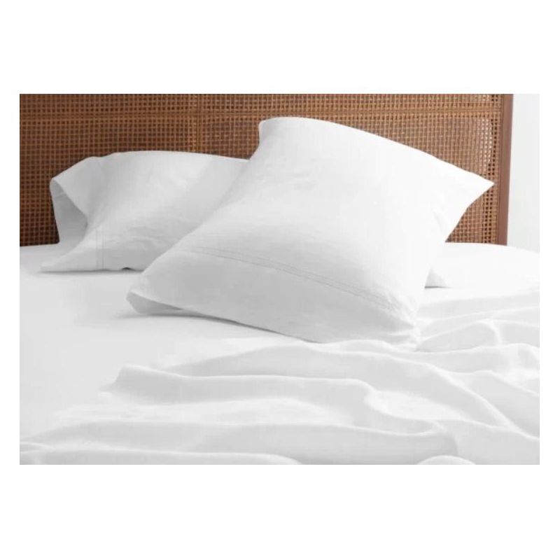 3 pcs 100% Fine Hotel Luxury Bed Sheet Set, Extra Soft and Deep Pocket up to 16" Sheet Set with pillowcase, 2 of 8