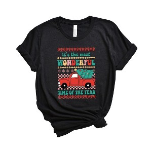 Simply Sage Market Women's Most Wonderful Time Truck Short Sleeve Graphic Tee - 1 of 2