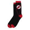 Mens Flash Red & Black Armor Crew Socks - 2 of 3