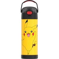 16-Oz Thermos Pokemon FUNtainer Insulated Stainless Steel Water Bottle w/ Bail Handle (Pikachu)