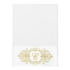 Linum Home Textiles 100% Turkish Cotton MONICA Gold Thread 3PC Embellished Towel Set - 2 of 4
