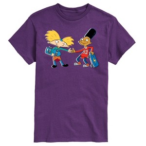 Men's - Hey Arnold! - Arnold and Gerald Skateboard Short Sleeve Graphic T-Shirt - 1 of 4