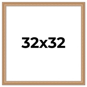PosterPalooza | Square Weathered Yellow Picture Frame - UV Acrylic, Foam Board Backing, Hanging Hardware - 1 of 4
