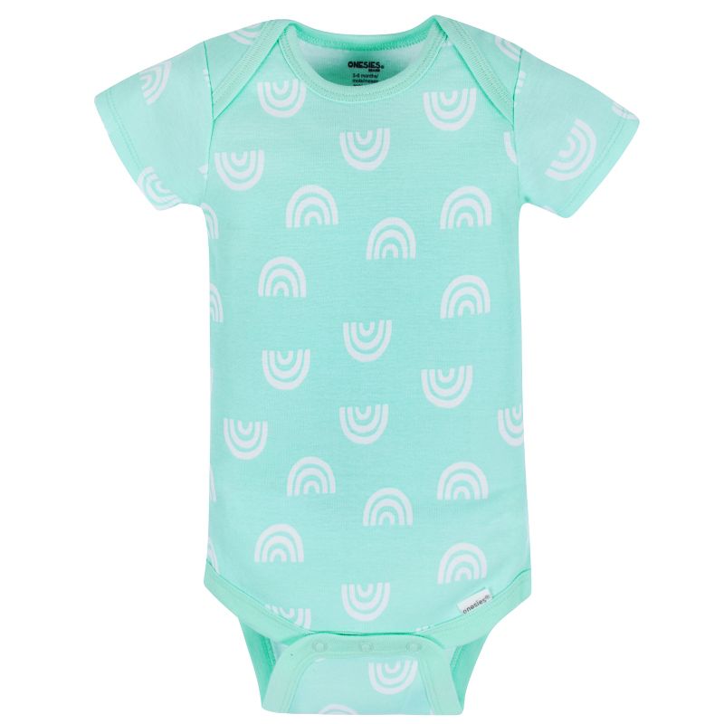 Onesies Brand Baby Girls' Short Sleeve Onesies® Bodysuits 8-Pack, 4 of 10