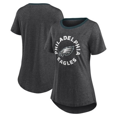 NFL Philadelphia Eagles Women's Roundabout Short Sleeve Fashion T-Shirt - S