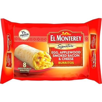 El Monterey Egg & Bacon Frozen Burritos - 36oz/8ct