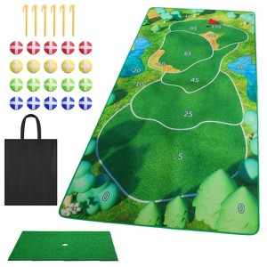iMountek"Golf Training Mat Set with Chipping Mat & 20 Sticky Golf Balls for Kids & Family Indoor/Outdoor Fun"Green - 1 of 4