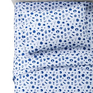 Sports Blue Dream 100% Cotton Sheet Set (Full) - Pillowfort