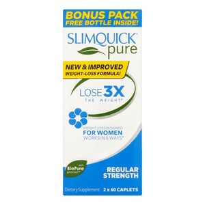 SlimQuick Pure Weight Loss Formula for Women Caplets, 120 Ct - 1 of 3