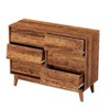 CAVINAS Dresser with 4/6 Bevel Design Drawers,Dressers & Chest of Drawers for  Bedroom,Living Room,Entry and Hallway - 4 of 4