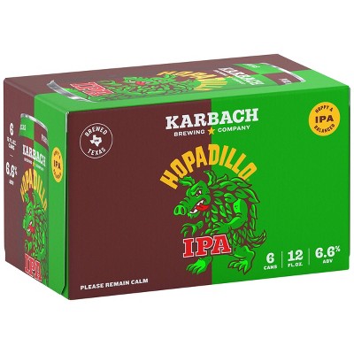 Karbach Hopadillo IPA Beer - 6pk/12 fl oz Cans