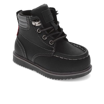 Levi\'s Black Moc-Toe Boots with Rugged Construction Levi main image 2