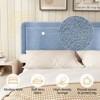 Vipbear Boucle Bed Frame,Upholstered Bed Frame With Headboard, Surface Cover Soft Cloud Bed Frame Easy Assembly, No Box Spring Required - 4 of 4