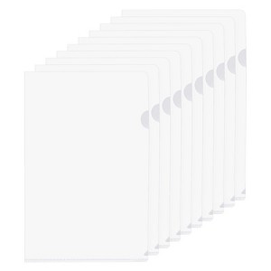 Unique Bargains L Type Plastic Portable Reusable Office Project Folders 50 Pcs - 1 of 4