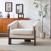 NicBex Soft Fabric Accent Chair,Upholstered Living Room Chairs with Mid-Height Backrest,Mid-Century Armchair,Accent Chairs for Living Room - 2 of 4