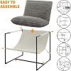 Accent Chair for Living Room, Modern Metal Framed Upholstered Armchair, Lounge Chair for Bedroom, Living Room, Reading Room - 4 of 4