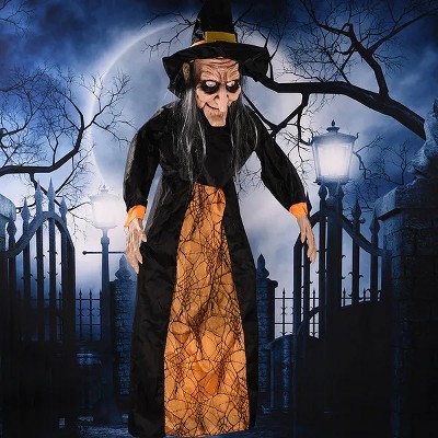 Racxily Halloween Voice-activated Horror Electric Witch Toy Ghost Festival Bar Outdoor Decoration Props