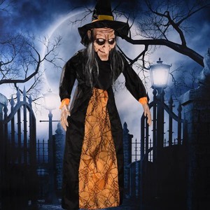 Racxily Halloween Voice-activated Horror Electric Witch Toy Ghost Festival Bar Outdoor Decoration Props - 1 of 4