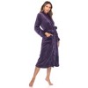 Women's Super Soft and Cozy Lounge Robe  - White Mark - 3 of 4