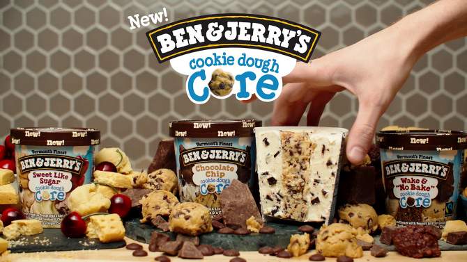 Ben &#38; Jerry&#39;s Cookie Core Chocolate Chip Cookie Ice Cream - 1pt, 2 of 7, play video