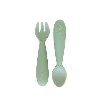 Beaba Baby 2nd Stage Ergonomic Baby Cutlery, Set Of 10 (6 Spoons + 4 Forks)  : Target