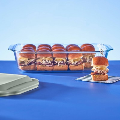 Pyrex 9"x13" Glass Deep Casserole Dish with Lid Sage Green, 2 of 6