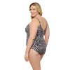 Aqua Green, Women's Princess Seam Shirred One Piece - 2 of 3