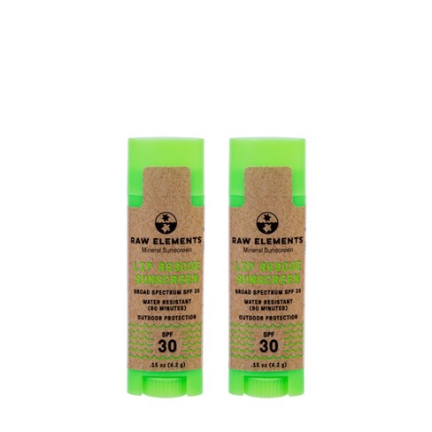 Raw Elements Outdoor Mineral Lip Rescue Balm - SPF 30 - 2ct/0.3oz - image 1 of 3