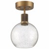Access Lighting Port Nine 1 - Light Flush Mount in  Antique Brushed Brass - 4 of 4