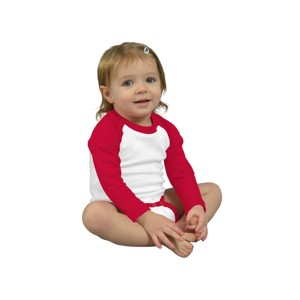 MONAG Infant Long Sleeve Raglan Baseball Bodysuit - 1 of 4