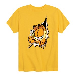 Boys' - Garfield - Peeking Out Short Sleeve Graphic T-Shirt - 1 of 4