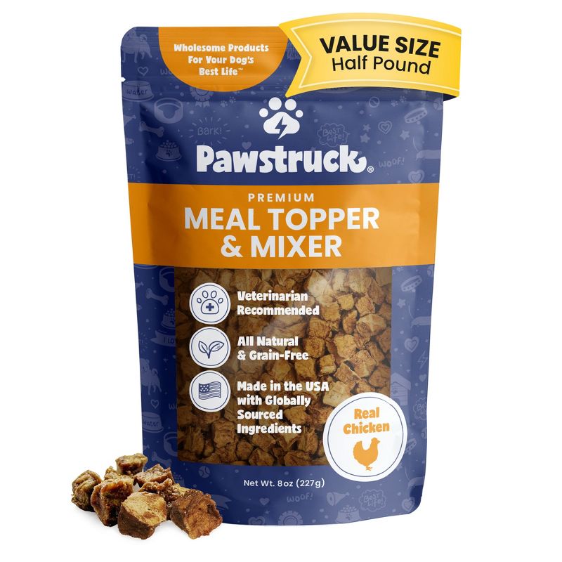 Pawstruck Premium Dog Food Meal Topper & Mixer for Picky Eaters - All-Natural Dry Dog Food Enhancer - 8 Ounce Bag, 1 of 9
