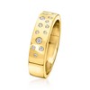 Pure Collection by Ross-Simons 0.20 ct. t.w. Scattered Lab-Grown Diamond Ring in 18kt Gold Vermeil - 3 of 4