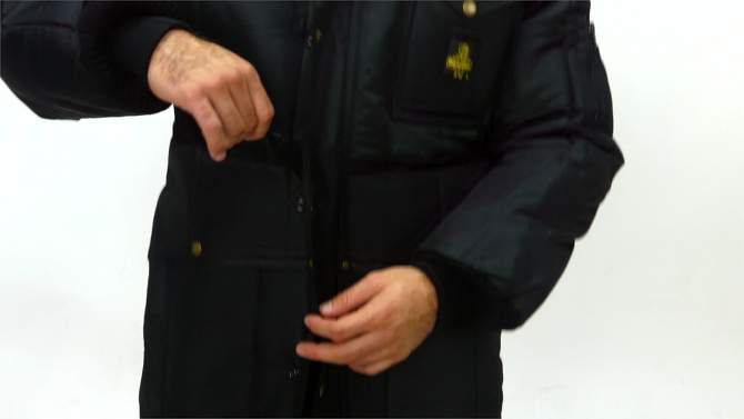 RefrigiWear Men's Iron-Tuff Jackoat Insulated Workwear Jacket with Fleece Collar, 2 of 8, play video