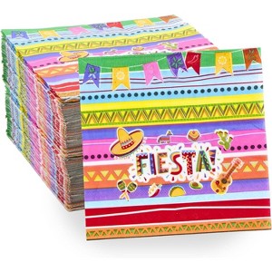 4E's Novelty Fiesta Napkins – 50 Pack Disposable Paper Napkins for Cinco De Mayo, Mexican Party Supplies, Fiesta Decorations - 1 of 4